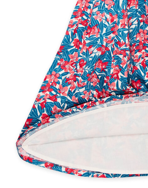 Abito blu e rosa con stampa a fiori RABLEROB1 / 23S90133ROB001