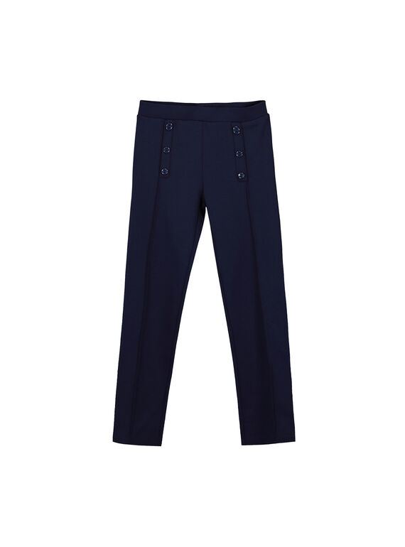 Pantaloni punto Milano navy bambina FAJOPANT4 / 19S90133D2B070