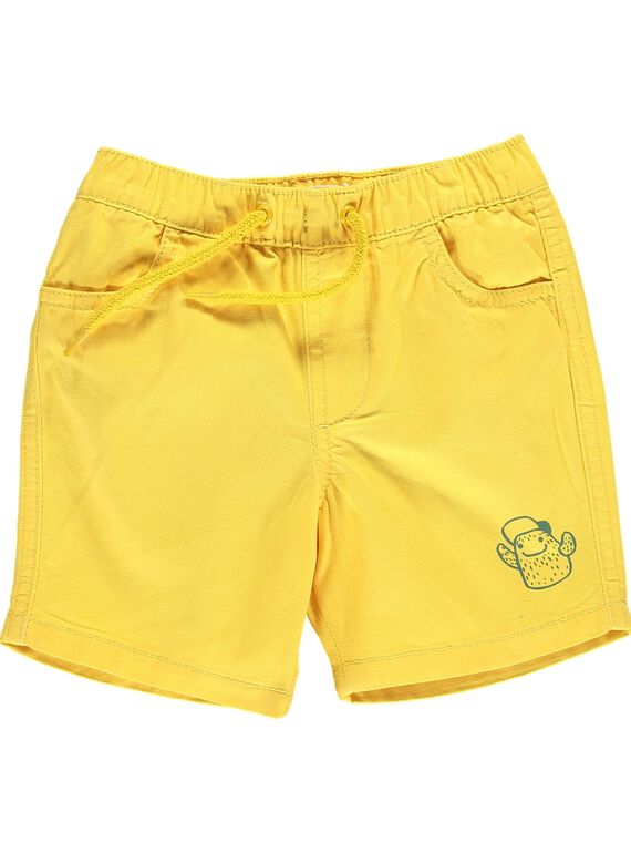 Baby boys' yellow shorts CUJOBER7 / 18SG10S1BER106