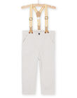 Pantaloni beige con bretelle amovibili RUNEOPAN / 23SG10O1PANI818