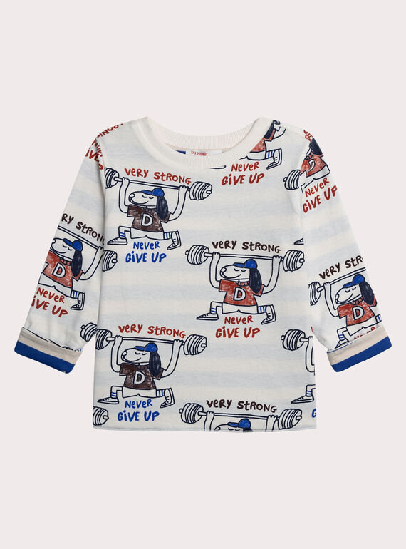 T-shirt double face motivo cane per bambino XOBLUTEE4 / 25W902N1TMLA002