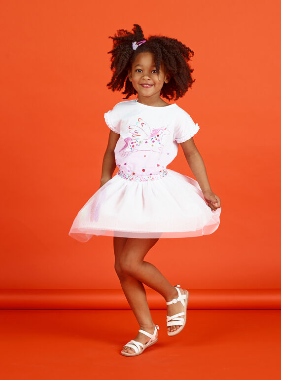 Gonna in tulle bianco LAVIJUP2 / 21S901U1JUP000