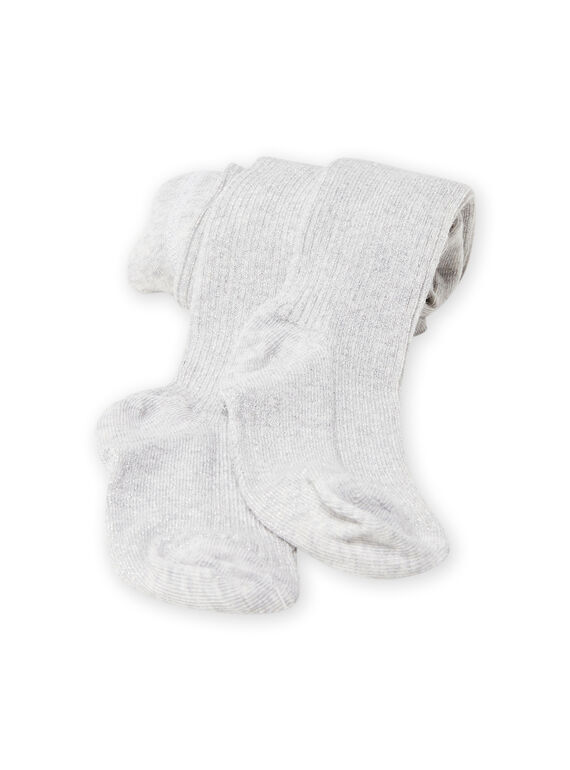 Collant a tinta unita grigio melange bambina MYAJOSCOL4 / 21WI0112COL943