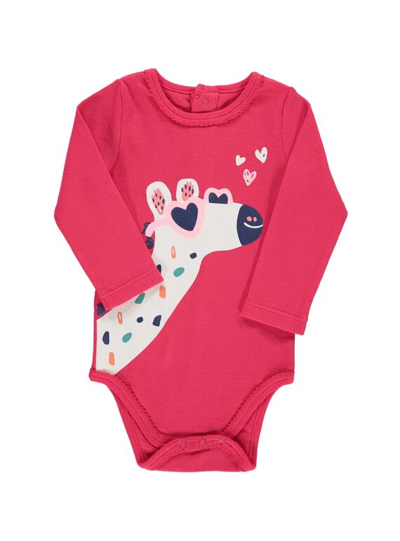 Girls' long-sleeved bodysuit CEFIBODGIR / 18SH13T3BDLF503