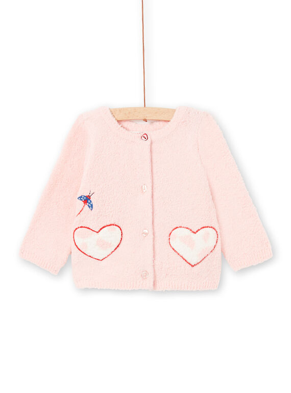 Cardigan 2 in 1 rosa neonata LICANCAR / 21SG09M2CARD326