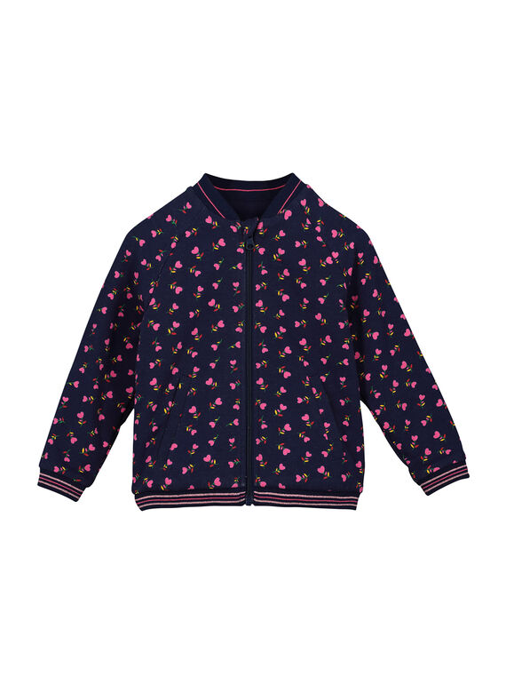 Giacca con cerniera double face bambina FACOVEST2 / 19S901X2VES099