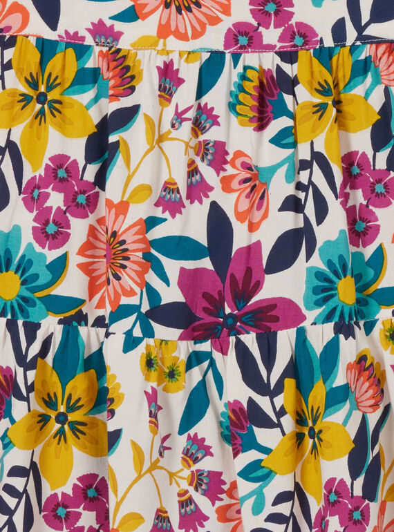 Abito stampa fiori colorati bambina LAMUMROB3 / 21S901Z1ROB009