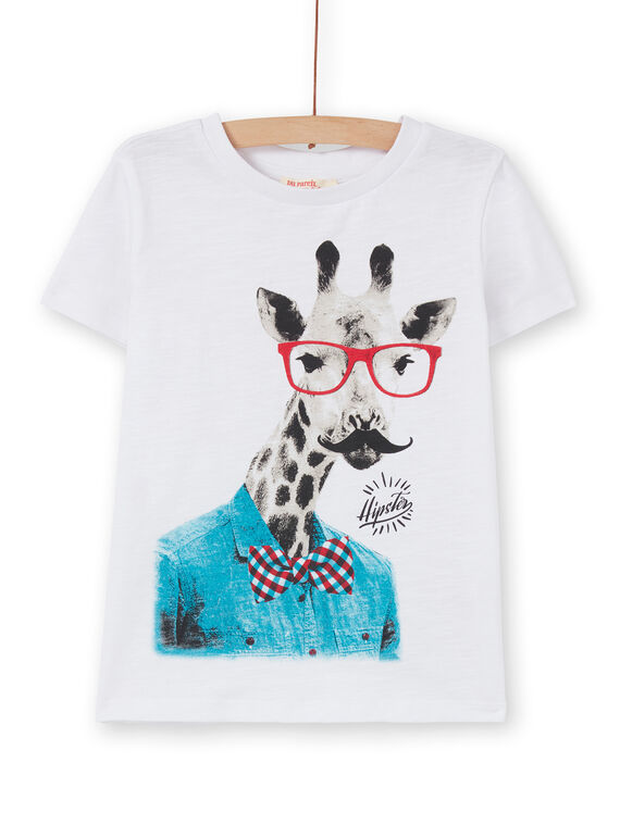 T-shirt bianca - maniche corte - Bambino LOJOTI1 / 21S90235TMC000