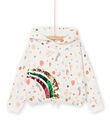 Felpa con cappuccio con stampa fantasia RAPURSWEA / 23S901L1SWE001