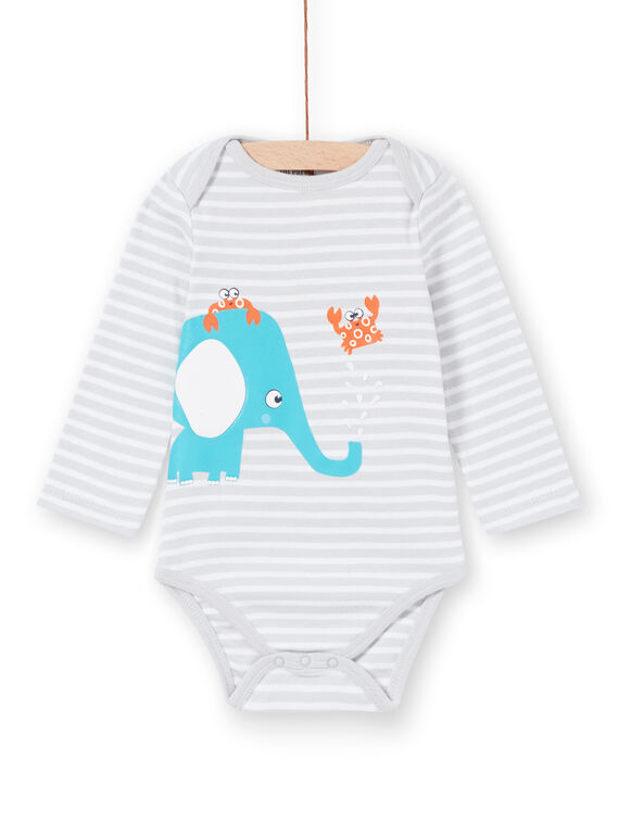 Body corredo bambino a maniche lunghe a righe elefante LEGABODELE / 21SH1423BDL000