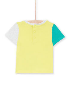 T-shirt gialla neonato LUVITI3 / 21SG10U1TMCB115