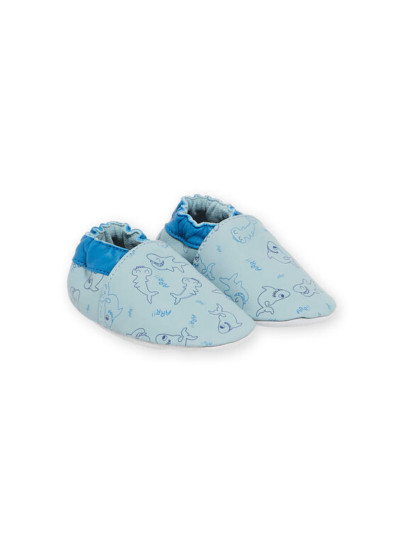 Calze azzurre in pelle RUCHOSHARK / 23KK3842D3SC201