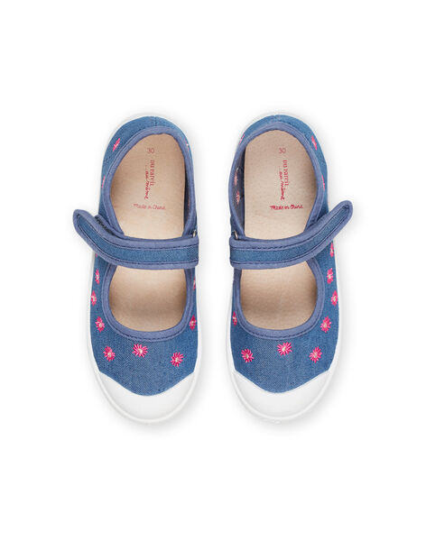Scarpe baby in tela con stampa margherite RATOILPAQ / 23KK3571D17C201