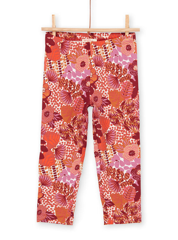 Leggings rossi bambina LYATERLEG / 21SI01V1CAL001