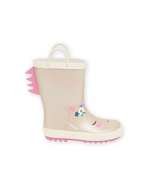 Stivaletti da pioggia iridescenti motivo unicorno PAPLUICORN / 22XK3513D0C954