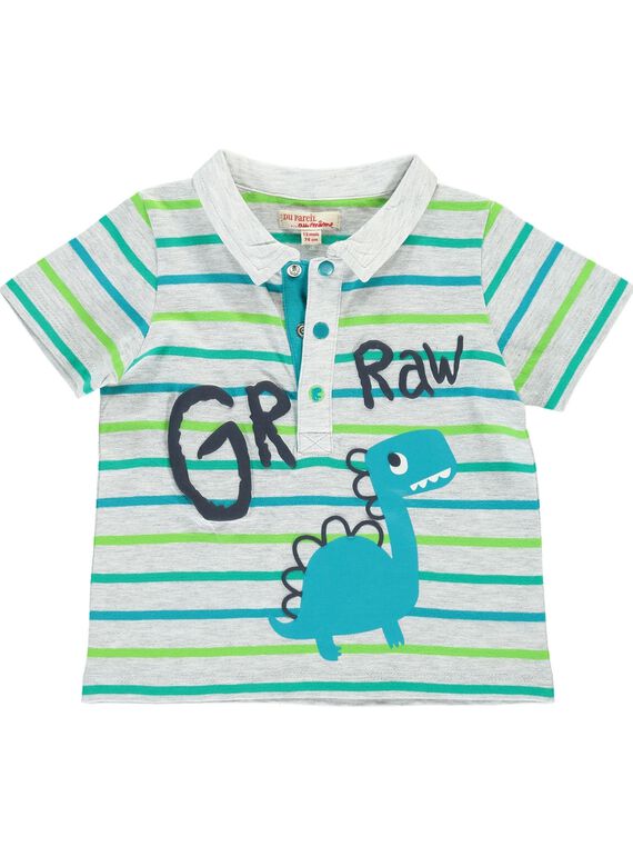 Baby boys' short-sleeved polo shirt CUDOUPOL / 18SG10J1POL099