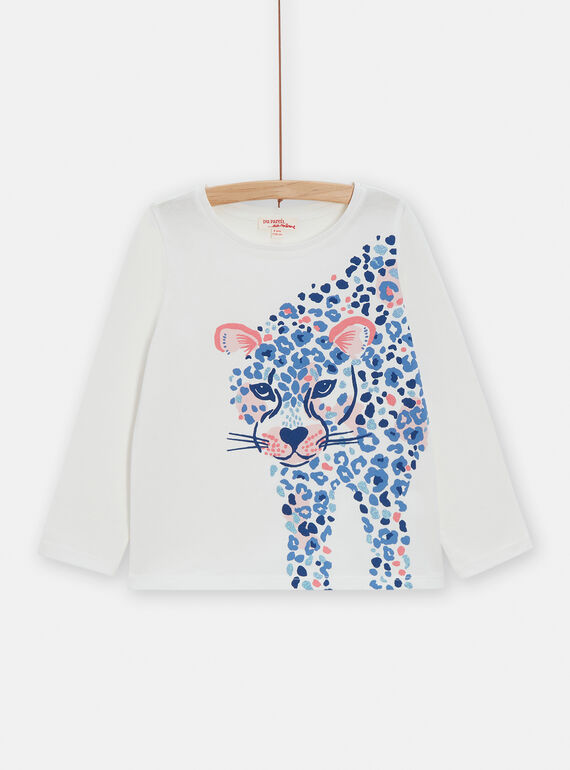 T-shirt a maniche lunghe écru VADATEE2 / 24W90122TML001