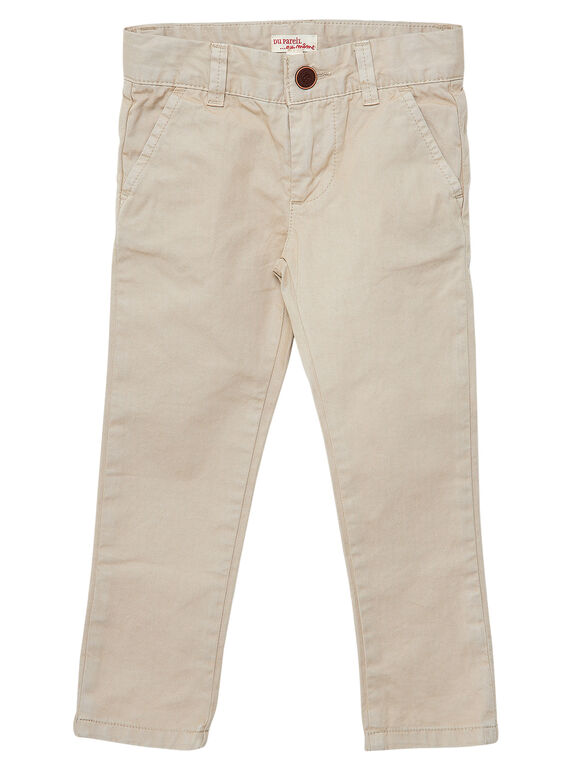 Pantaloni chino bambino beige JOJOPACHI1 / 20S90244D2B080