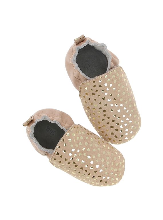 Baby girls' leather slippers CNFCOEUR / 18SK48X3D3S080