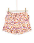 Shorts rosa con stampa fiori esotici RASOSHORT / 23S90121SHOD322