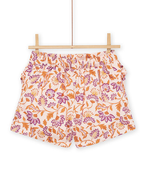 Shorts rosa con stampa fiori esotici RASOSHORT / 23S90121SHOD322