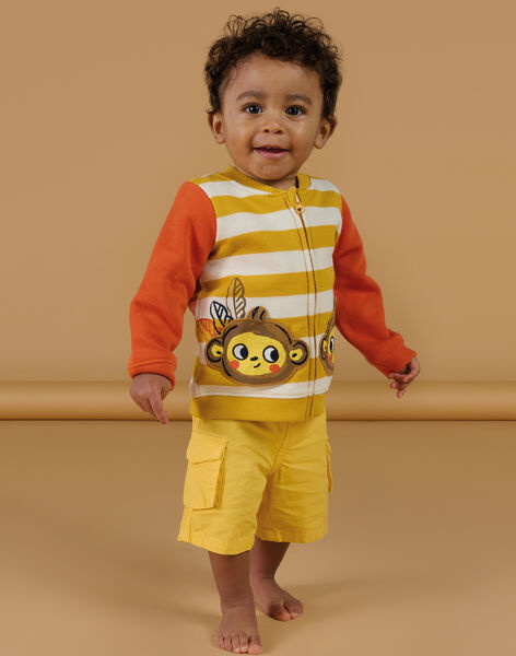 Cardigan con stampa a righe RUJUNGIL / 23SG10U1GIL113