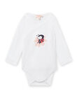 Set 2 body con stampa coccinelle e fiori nascita bambina NOU1BOD3 / 22SF0341BDN000