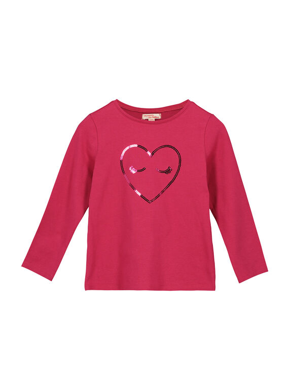 T-shirt maniche lunghe bambina FAJOTEE5 / 19S90135D32304