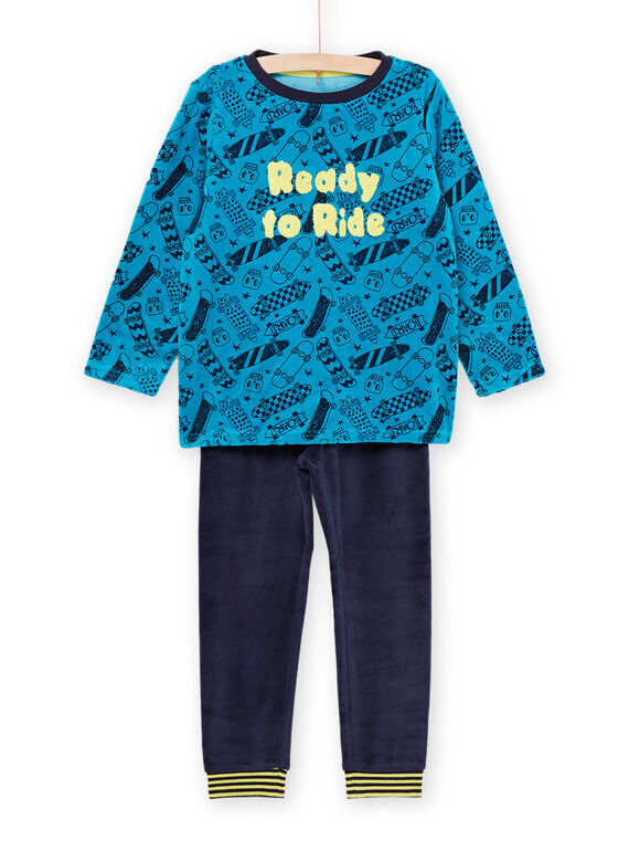 Pigiama t-shirt e pantaloni con stampa skate PEGOPYJSKA / 22WH1234PYJC217