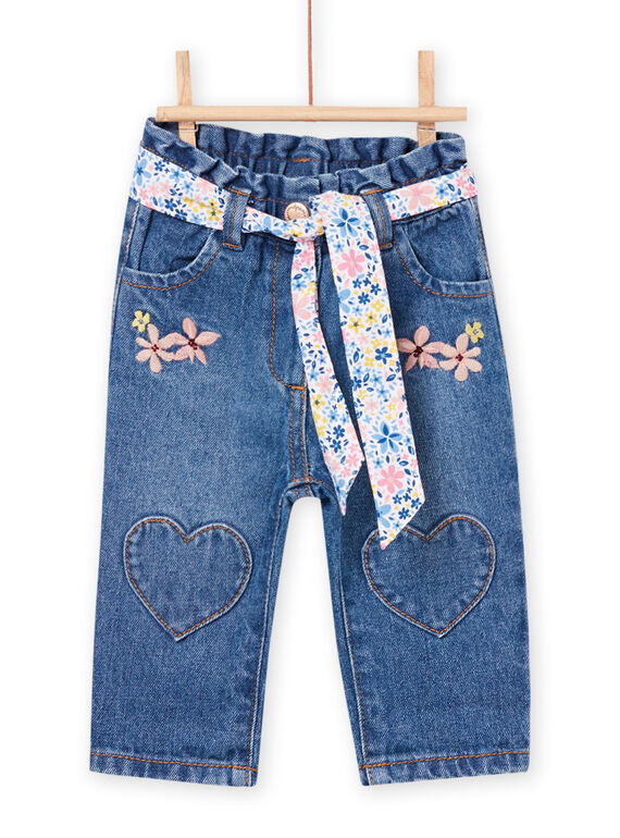 Pantaloni in denim con cintura amovibile PICIPAN / 22WG09M1PANP274