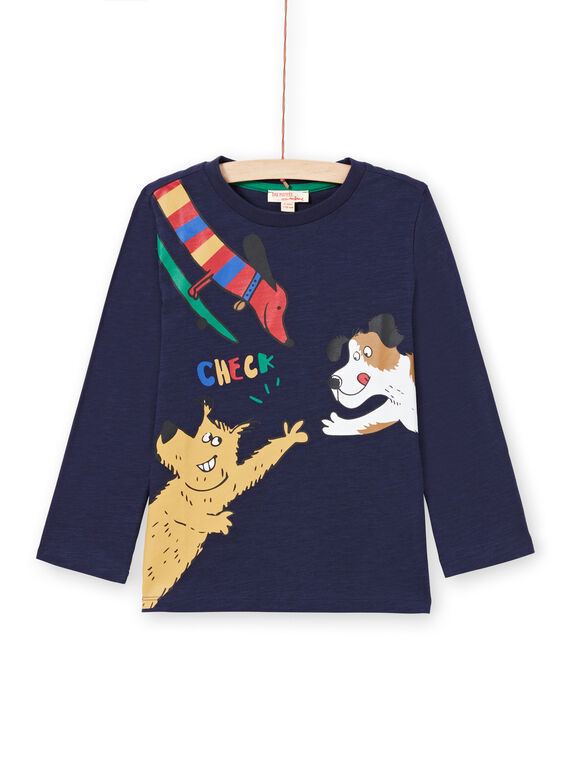 T-shirt navy bambino MOMIXTEE5 / 21W902J4TML717
