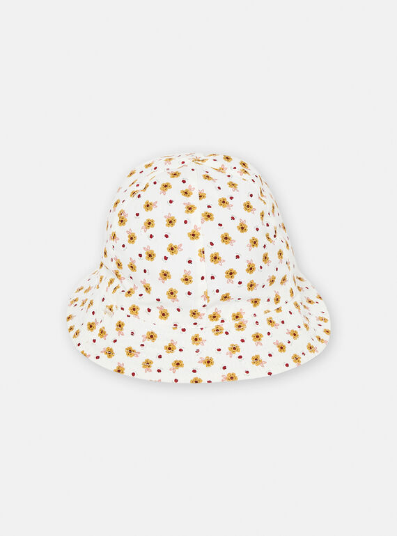 Cappello da pescatore con stampa a fiori neonata TYIJACHA1 / 24SI09E1CHAP272