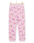 Pantaloni sportivi rosa con stampa unicorno e fiore PAJOBAJOG3 / 22W901D1JGBH700