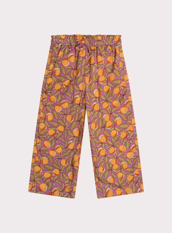 Pantaloni fluidi con stampa clementina WALIPANT / 25S901T1PAN708