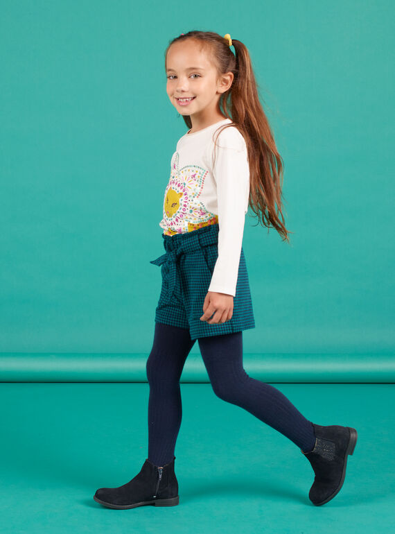 Shorts paper bag milano a quadri bambina MATUSHORT / 21W901K1SHO070