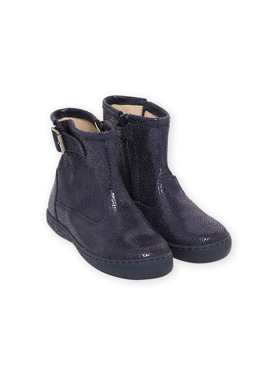 Stivaletti navy in pelle bambina MABOOTMATERN / 21XK3551D0D070