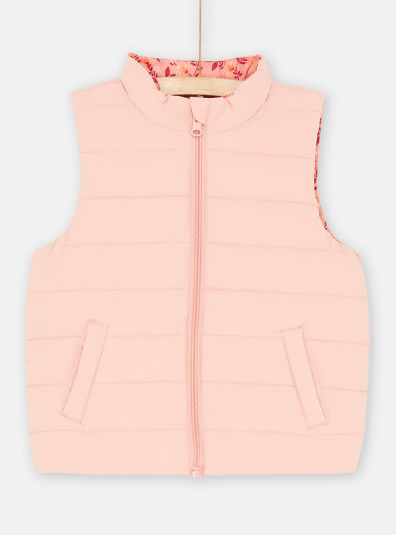 Piumino rosa double face senza maniche SAPANDOUNEX / 23W901C5D3ED329