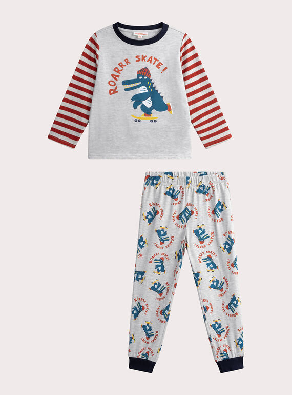Pigiama grigio mélange da bambino WEGOPYJSKA / 25SH1291PYJJ920