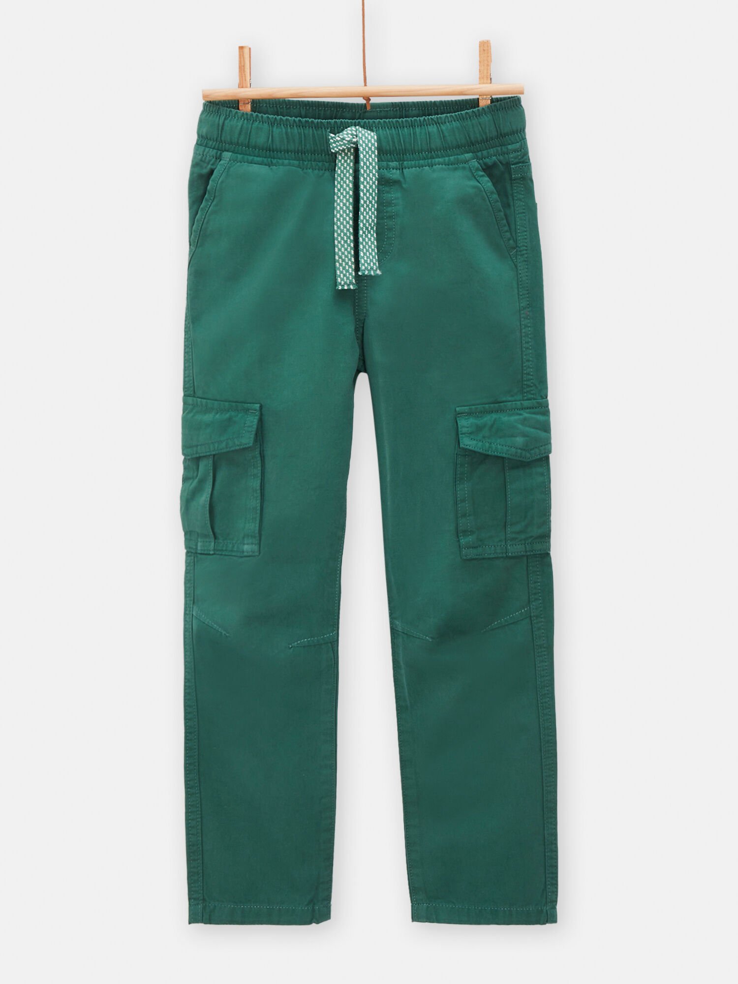 Pantaloni bambino cargo verde bottiglia acquisto online Pantaloni DPAM