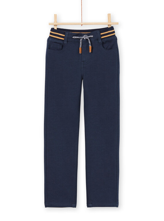 Pantaloni blu notte bambino MOMIXPAN / 21W902J1PAN717