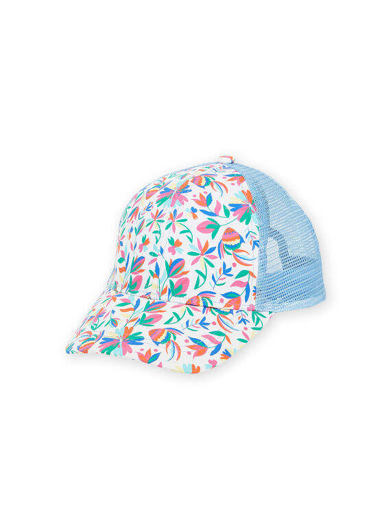 Cappellino multicolore con motivi a fiori RYACAP6 / 23SI01C3CHA000