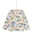 T-shirt con stampa giungla POMOTEE1 / 22W902N4TMLJ925