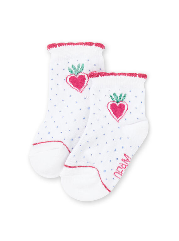 Calze bianche con motivo arcobaleno JYAMARCHO / 20SI01P1SOQ000
