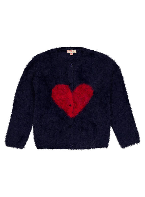 Cardigan jacquard in maglia effetto piume GATRICAR1 / 19W901J1CAR070