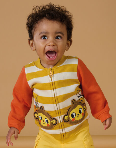 Cardigan con stampa a righe RUJUNGIL / 23SG10U1GIL113