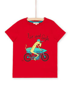 T-shirt rossa bambino LOJOTI9 / 21S902F3TMC050