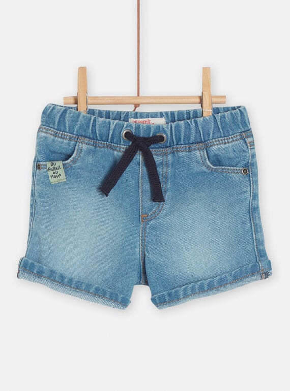 Shorts in denim blu neonato TUCOSHOR / 24SG10N1SHOP274