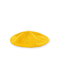 Basco giallo in maglia sottile neonata LYINAUBON / 21SI09L1BON106