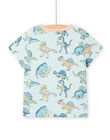 T-shirt verde pastello stampa dinosauri bambino NOMOTI1 / 22S902N1TMCG632