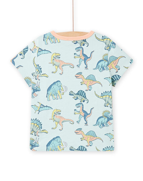 T-shirt verde pastello stampa dinosauri bambino NOMOTI1 / 22S902N1TMCG632
